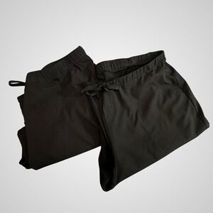 Bundle Natural Uniforms Modern Fit Cool Stretch Scrub Pants Black Large Cargo